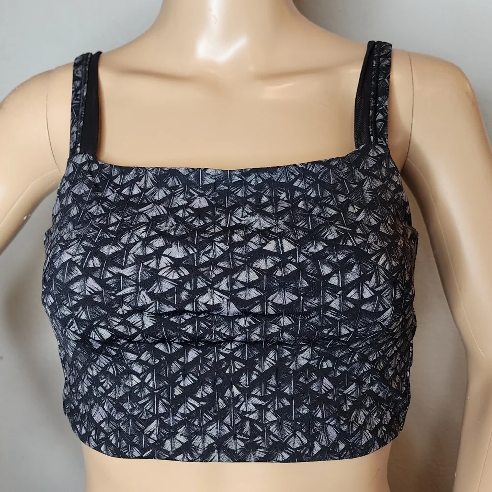 Lululemon Featherlight Bra Iridescent‎ Multi Black / Black size 8